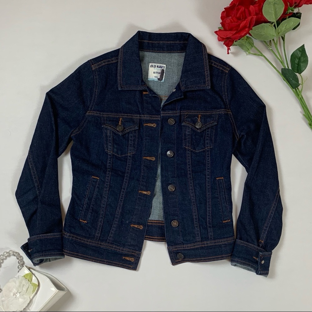 Dark wash denim jacket old navy